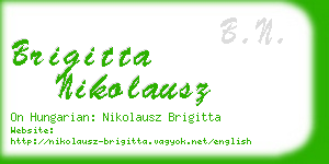 brigitta nikolausz business card